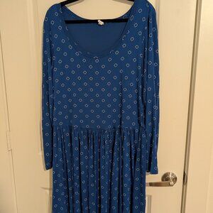 Old navy blue with diamond print dress XXL